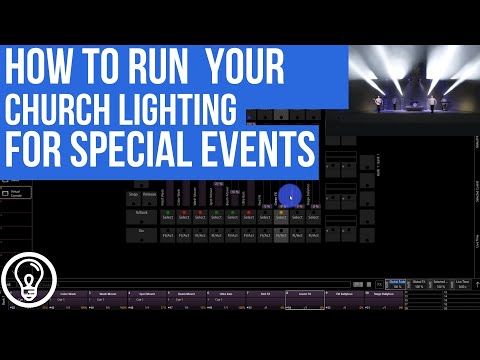 How to Run Church Lighting for a Special Event