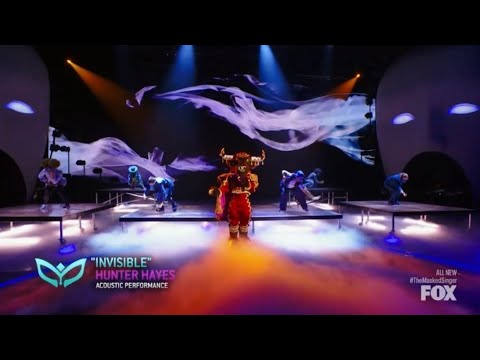Bull Performs "Invisible" By Hunter Hayes | Masked Singer | S6 FINALE