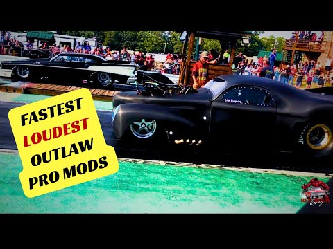 4000 HP Hemi Powered Pro Mod Drag Race #racing