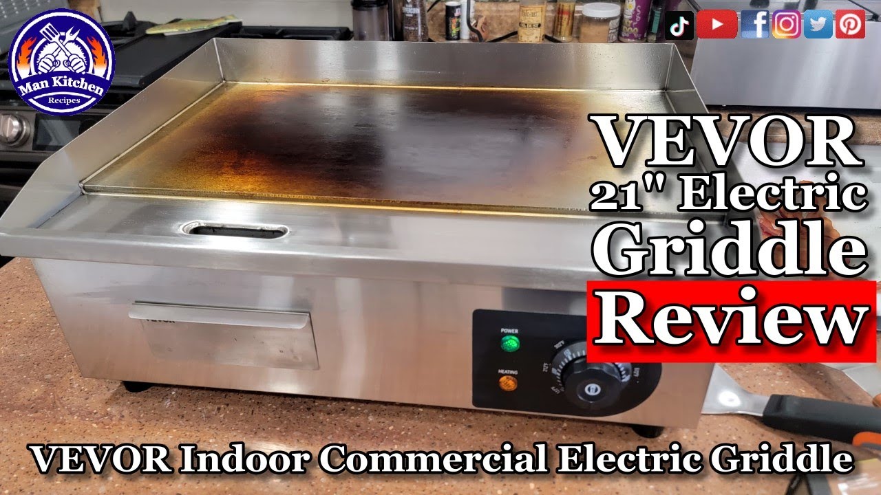 21 Inch VEVOR Commercial Electric Countertop Griddle REVIEW
