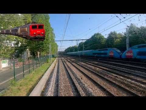 ★ 4K 🇫🇷 Dijon - Paris-Bercy cab ride in a BB7200 [06.2023] Führerstandsmitfahrt