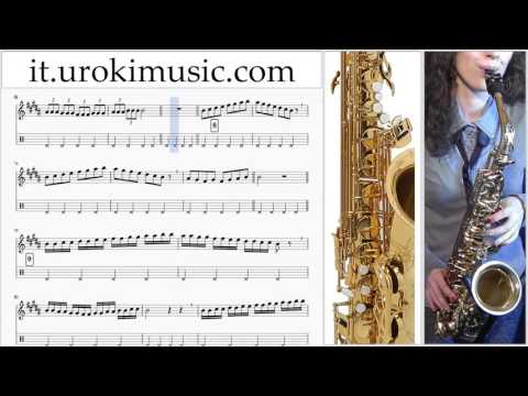 Lezioni di Sassofono Tenore Meghan Trainor All About That Bass Parte#1 Melodia Tutorial Spartito Imp