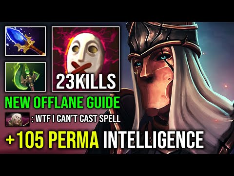HOW TO OFFLANE SILENCER +105 Perma INT 100% Full Aghanim Effect Max INT Free Hit Glaives Dota 2
