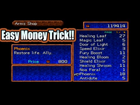 Legend of Legaia Easy money Trick