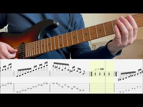 Maj7 Arpeggio Etude - Intermediate Guitar Tab | Lesson | Tutorial