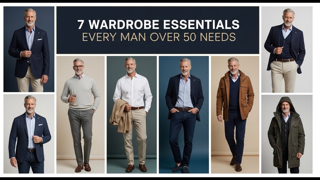 The Only 7 Wardrobe Essentials Every Man Over 50 Needs
