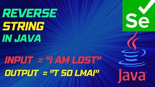 reverse string while keeping spaces intact (mphasis QA automation testing interview question)