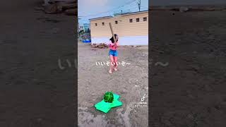 海でスイカ割り?