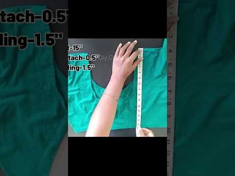 Blouse back Height & chest Measurement