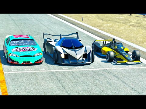Devel Sixteen 2014 vs IndyCar 2020 vs Nascar at Daytona Oval Speedway
