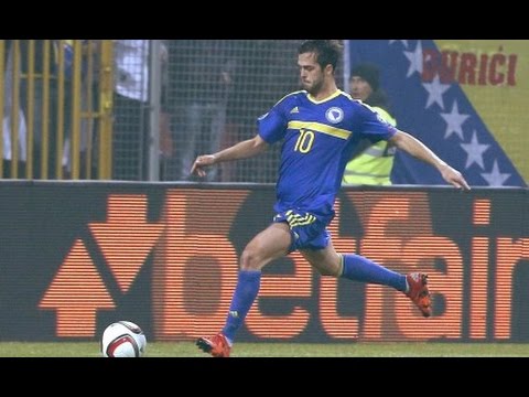 Miralem Pjanić 57' - Švicarska vs BIH 29.3.2016