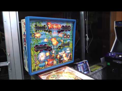 We finally Finished our 1977 Stern Stingray Pinball Machine!  - Artwork, Backglass, Gameplay