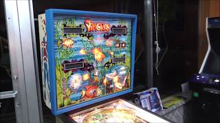 We finally Finished our 1977 Stern Stingray Pinball Machine!  - Artwork, Backglass, Gameplay