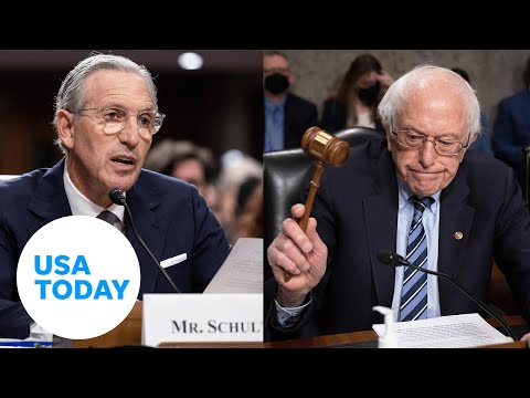 Sen. Bernie Sanders grills Starbucks' ex CEO over labor practices USA TODAY