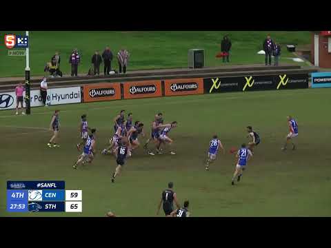 Rd 13 SANFL Snapshot - Central's Travis Schiller ties up the scores in his 150th game