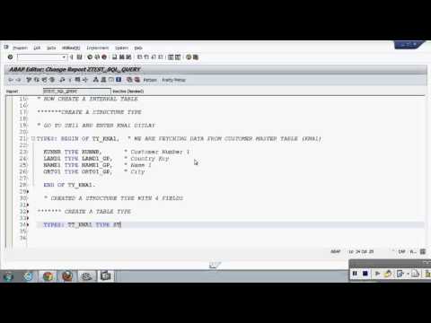 How to write the Select Query in SAP ABAP   YouTube