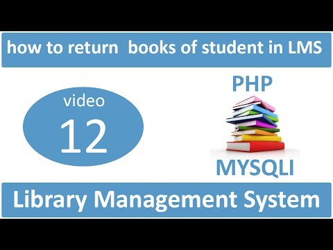 how to return  books of student in LMS