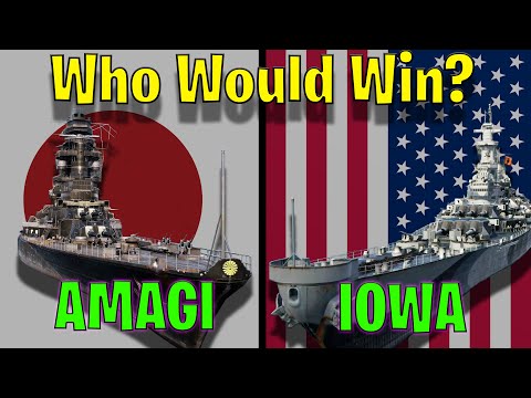 Who Would Win If USS Iowa and IJN Amagi Had Met in Battle 1 v 1 Battleship Duel?