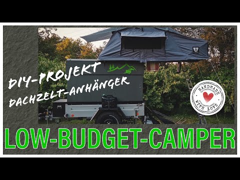 Tommy DIY OFFROAD DACHZELT ANHÄNGER - Inkl. WC / Küche / höhenverstellbares Dach