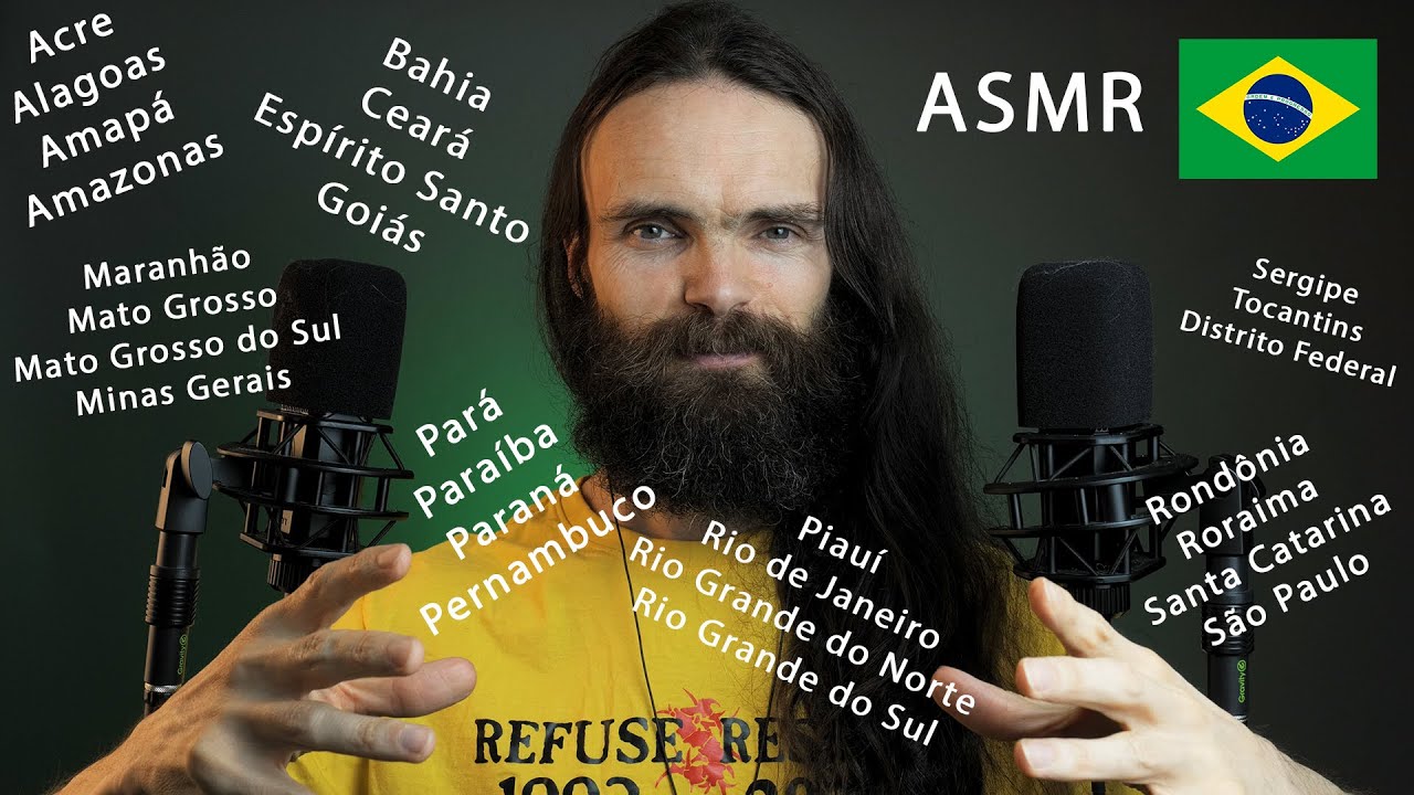 [ASMR Portuguese] I tried to whisper the states of Brazil