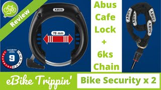 Abus Cafe Bike Lock + Abus 6ks Chain