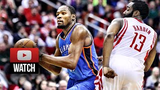 James Harden - Houston Rockets - Oklahoma City Thunder - Kevin Durant