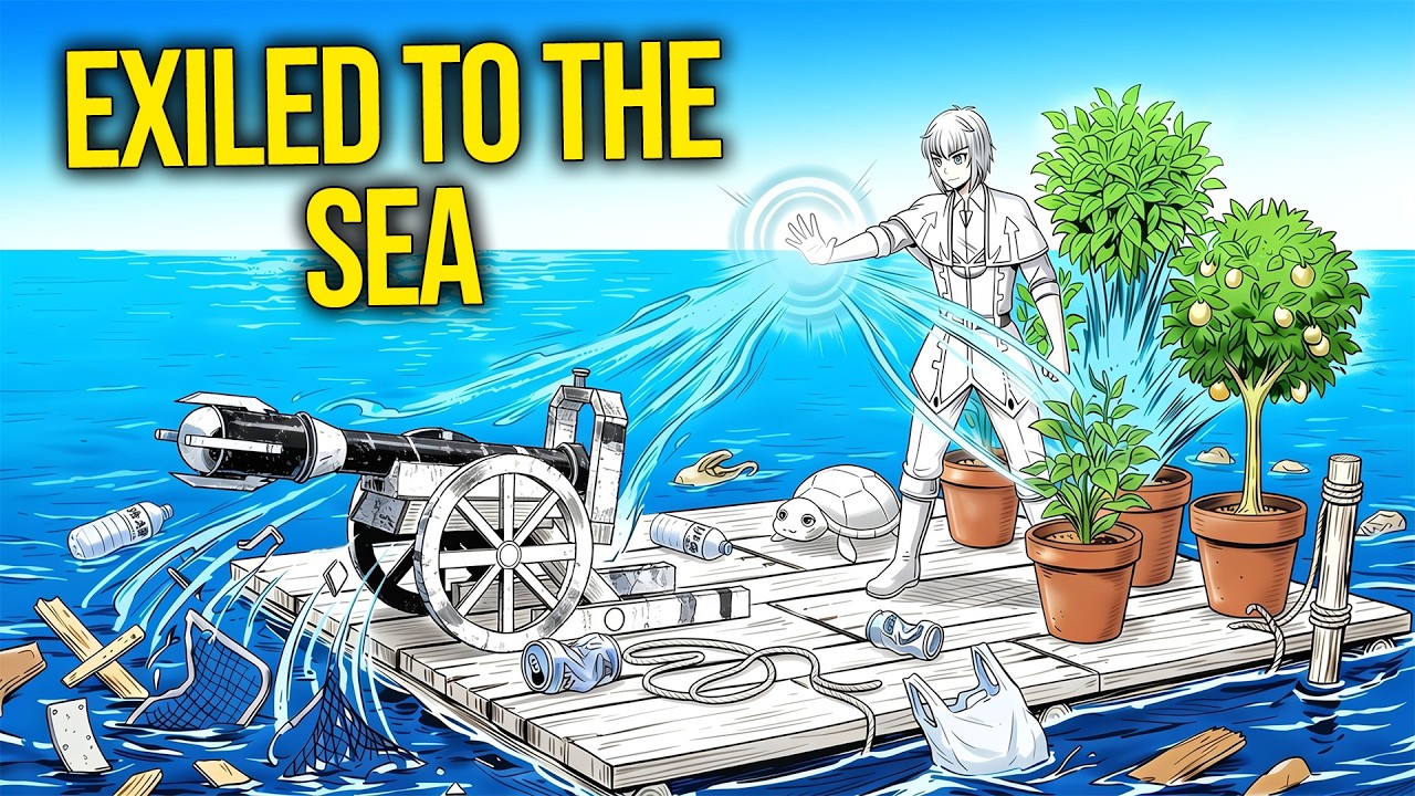 EXILED To An Ocean Of Garbage, His "USELESS" Recycle Skill Builds A God-Tier Floating Empire | Manga