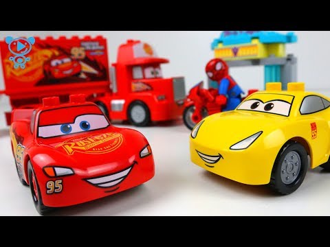 Car toys cartoon stop motion