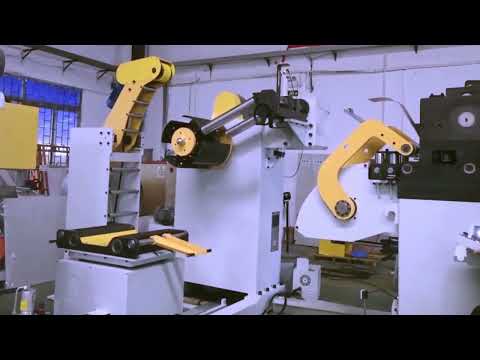 3 in One Punch Feeder Uncoiling and Leveling Feeding Machine Three in One Servo Feeder