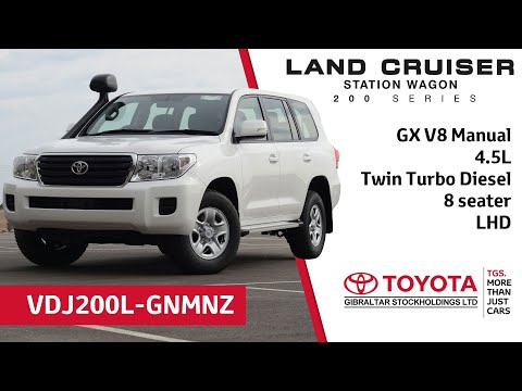 Toyota Land Cruiser 200 Series GX V8 (manual) - 4.5L Twin Turbo - 8 seater - LHD