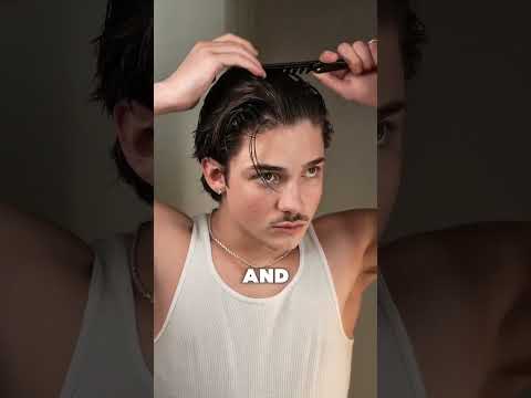 middle part hairstyle tutorial @basedbodyworks