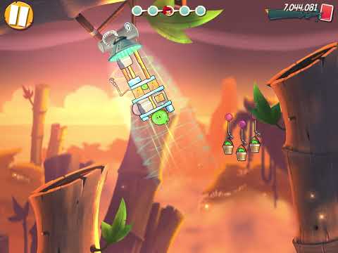 Angrybirds 2: level 501 (Bamboo Forest/ Gravity Grove)