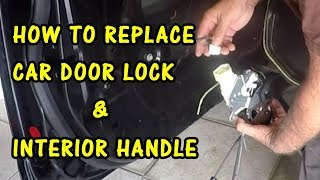 HOW TO REPLACE DOOR LOCK ACTUATOR and INTERIOR HANDLE 2007 H3 HUMMER
