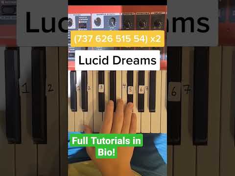Juice Wrld - Lucid Dreams (Easy Piano Tutorial)
