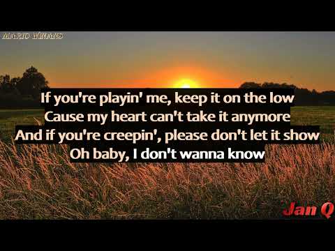 Mario Winans ft. Enya & P. Diddy - I Don't Wanna Know (Lyrics)