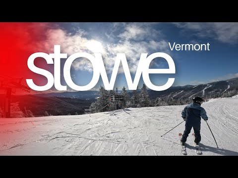 Stowe Vermont is PEAKING right now | Sensation Quad Bluebird Day Top to Bottom