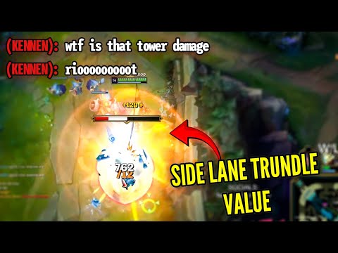 THE TRUNDLE SIDE LANE IMPACT 😏®™© - Trundle vs. Kennen