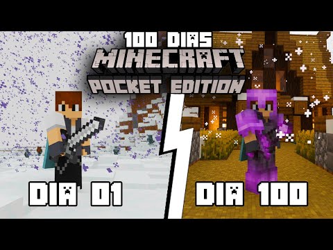 Sobrevivi 100 DIAS no MINECRAFT Survival RTX Edition