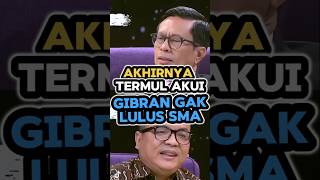 BERBELIT - BELIT AKHIRNYA NGAKU JUGA⁉️ TERMUL AKUI GIBRAN GAK LULUS SM