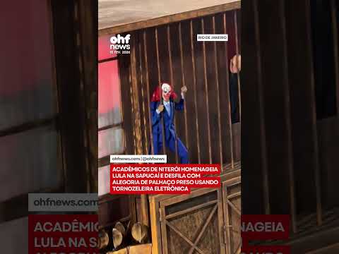 Escola de #samba homenageia #Lula na #Sapucaí e desfila com palhaço preso | #noticias #bolsonaro #rj