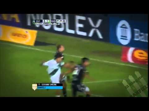 El gol de Banfield ante Quilmes