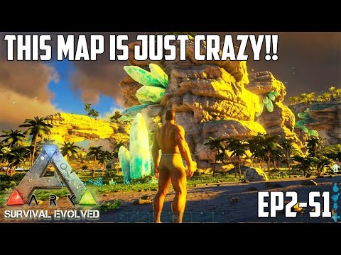 ARK Survival Evolved - Exploring Crystal Isles and Levelling! - (EP2-S1)