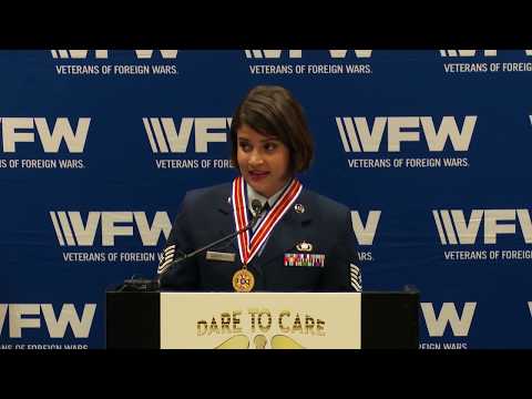 VFW Lima-Charlie (Loud & Clear) Influencer Award Presented to Nalani Quintello