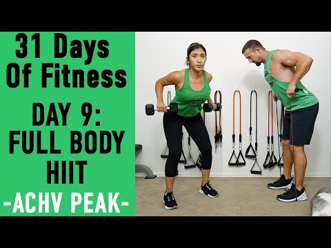 31DoF Day 9 - Full Body HIIT Workout Dumbbells OR Resistance Bands