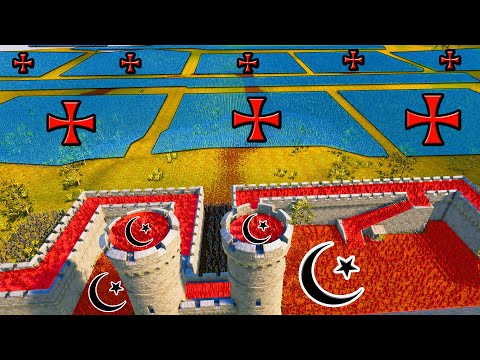 2 Million Crusader Knights Siege CASTLE WALLS! - Ultimate Epic Battle Simulator 2 UEBS 2