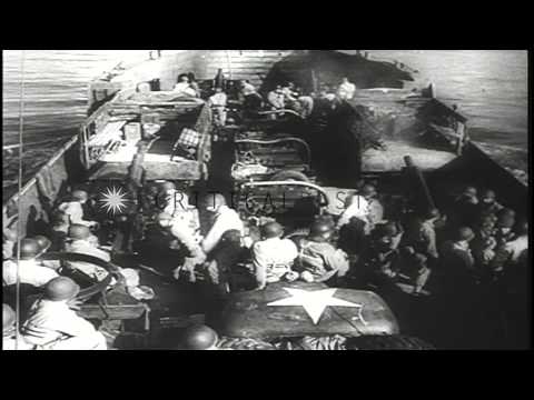 Allied victory in Normandy, liberation of Brussels and election of President Fran...HD Stock Footage