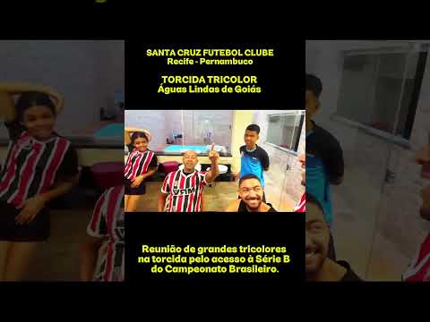 Torcida do Santa Cruz reunidos em Águas Lindas de Goiás GO. #pernambuco #águaslindasdegoiás