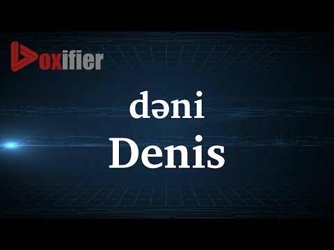 How to Pronunce Denis in French - Voxifier.com