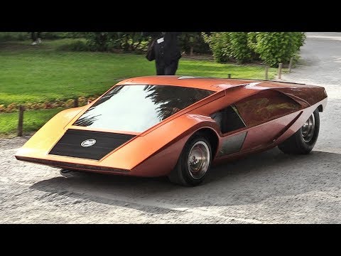 1970 Lancia Stratos Zero: A crazy concept from the Wedge Era - Sound & Driving on the Streets!