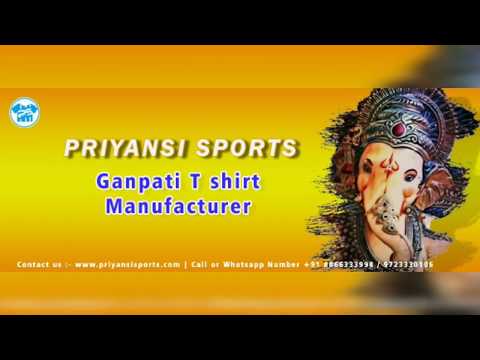 Sports custom ganpati t-shirts pattern 2022